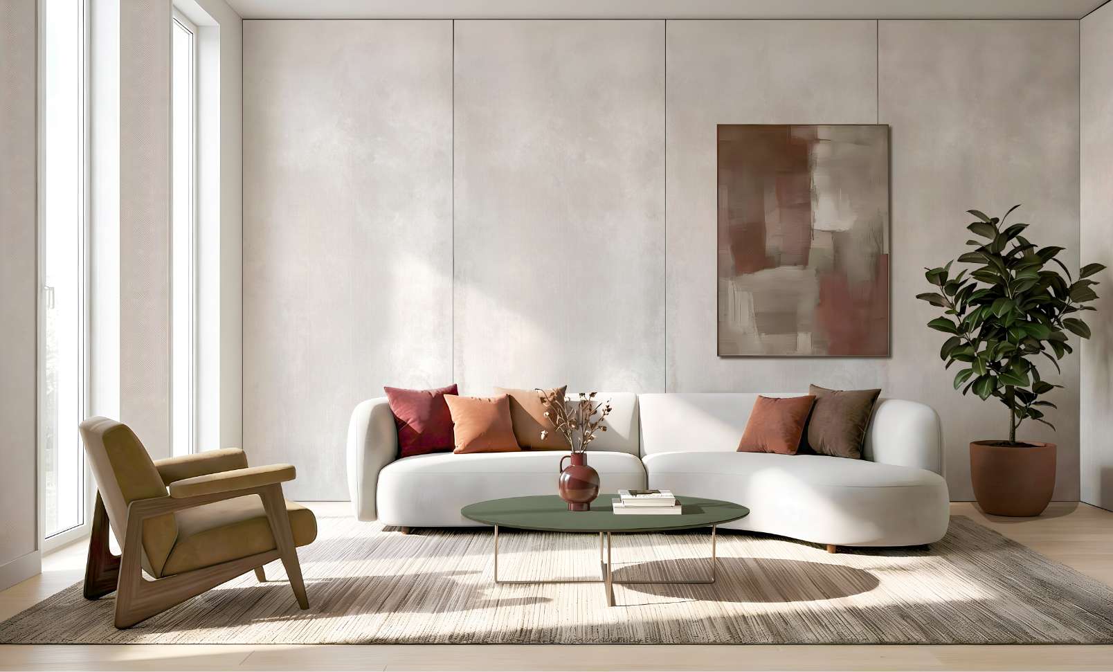 Interior design with 2026 color palette