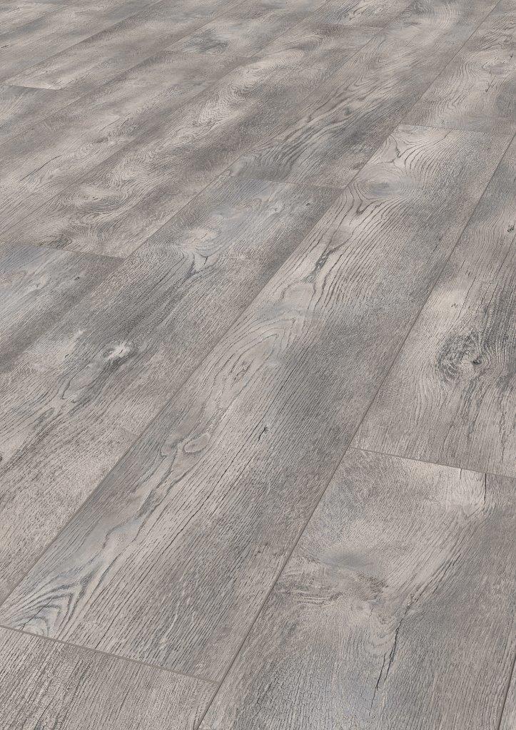 Ashenwood Oak floor detail at an angle showing natural wood look and soft brown hues