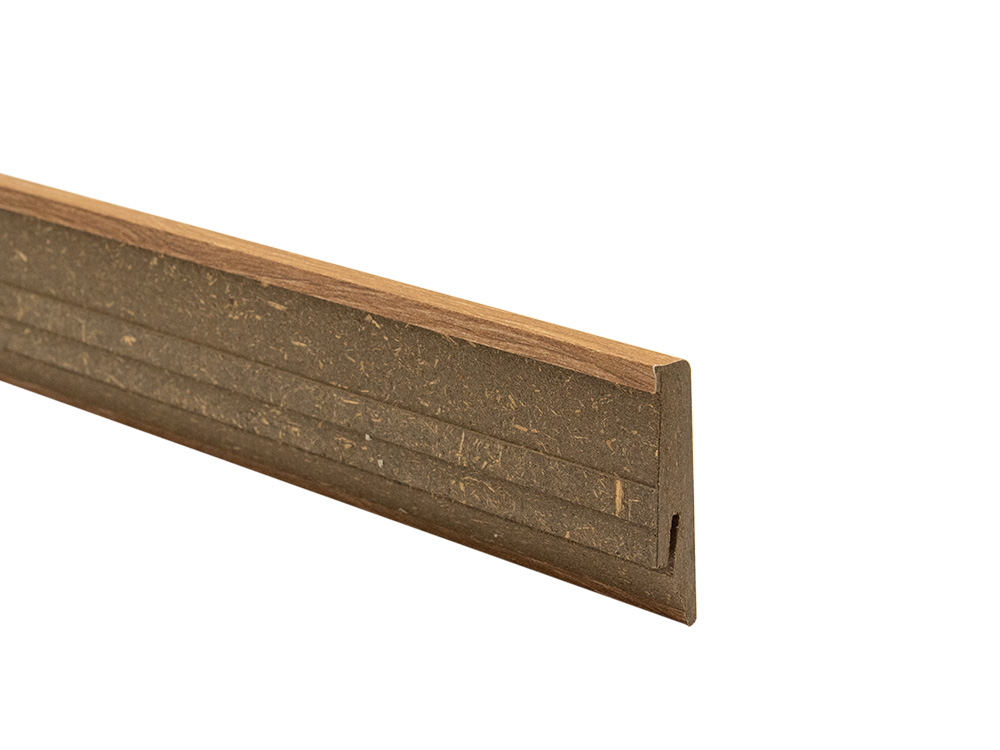 View of a different side of R002 MDF Skirting Board K58C-Orca, revealing its versatile design and seamless edges.