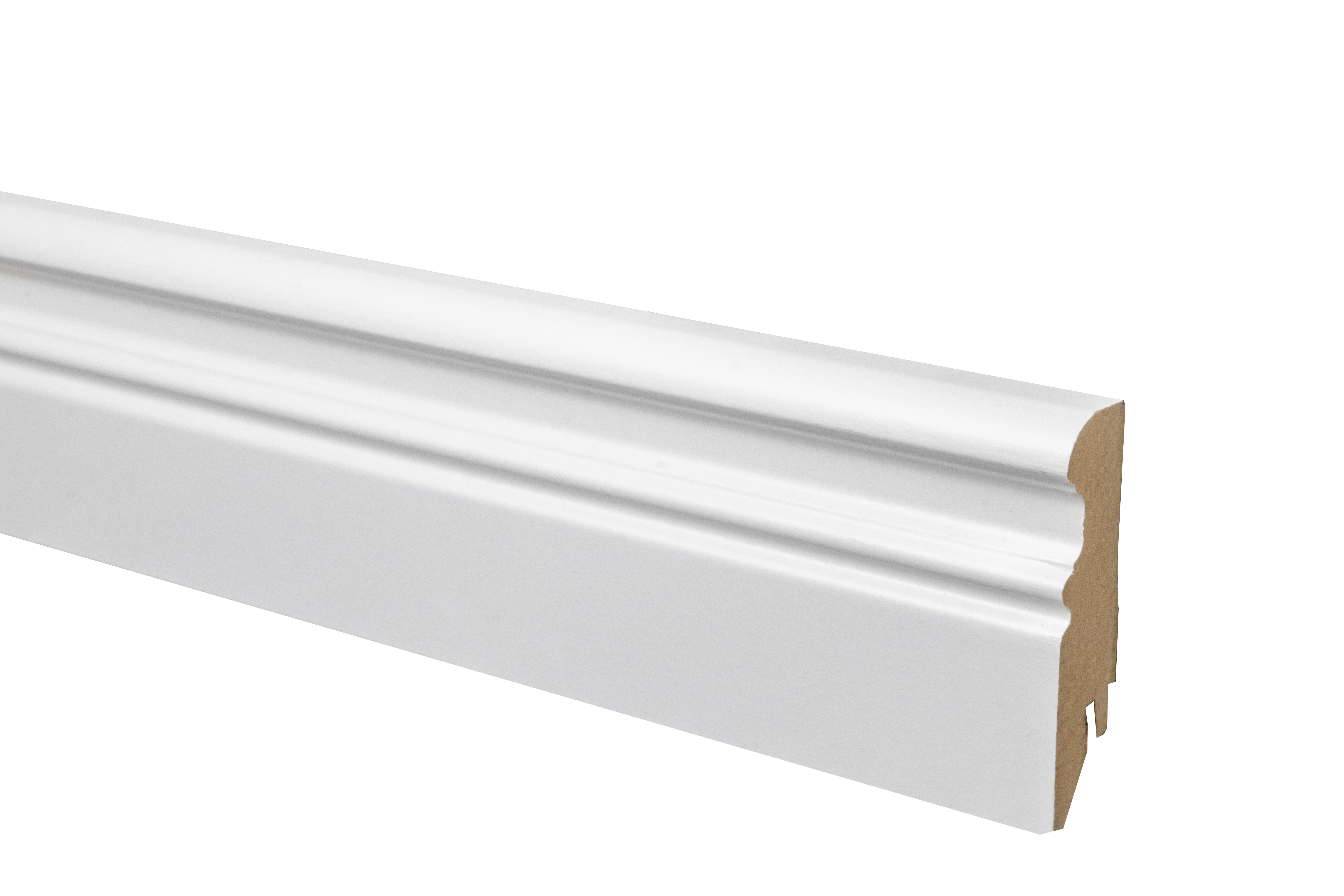 9002 White MDF Skirting Board 80 mm