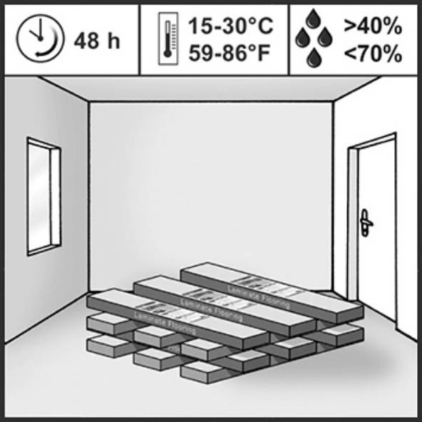 Illustration of a person installing flooring