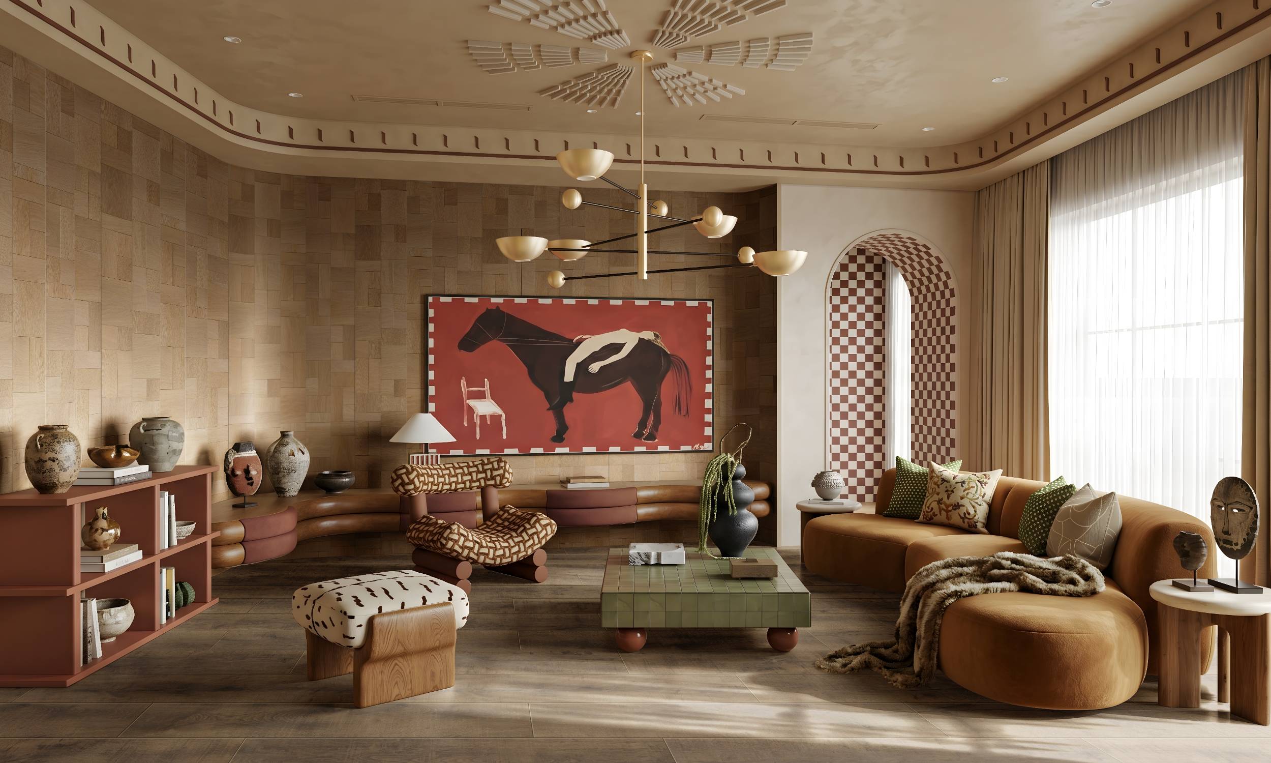 Thoughtful Maximalism Interior Scene