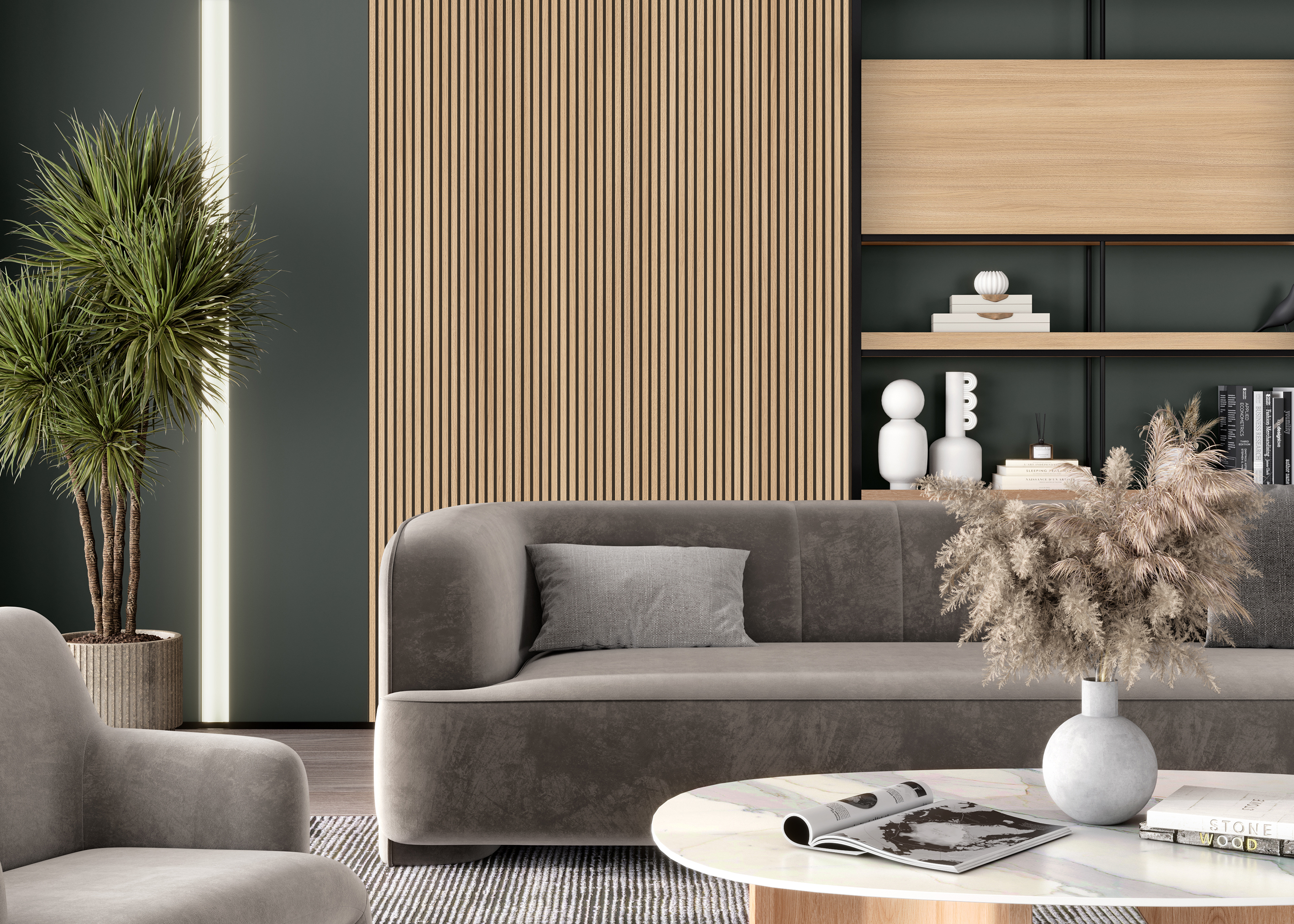 K543 Sand Barbera Oak Akustik Paneel 