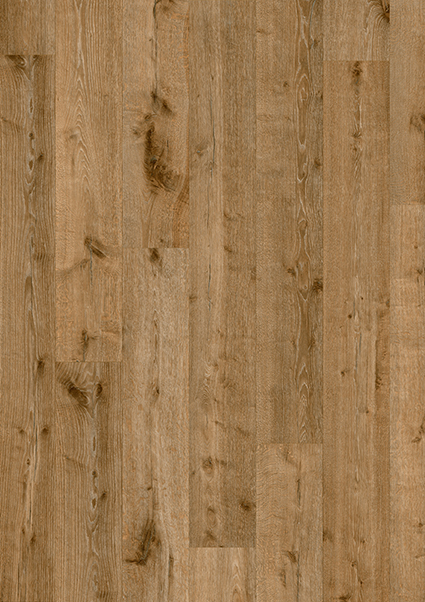 Vertical close-up of K662 Sepia Tegernsee Oak laminate flooring – rich oak tones with natural grain texture