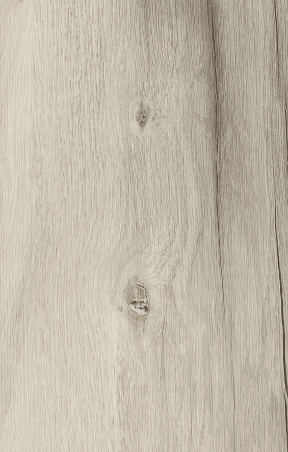 Textured finish of K506 Lunar Range Oak – bold oak decor in cool tones with acoustic cork layer in a close-up photo