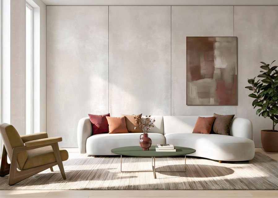 Interior design with 2026 color palette