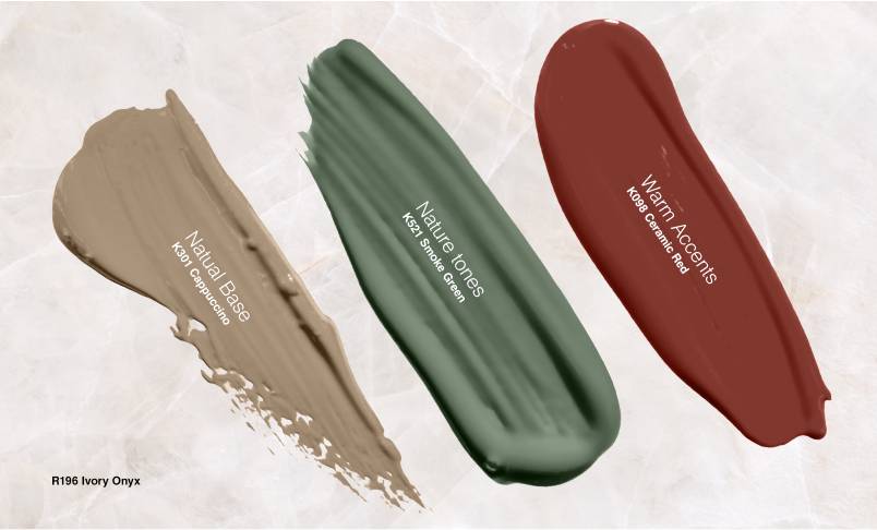 2026 Color palette - Natural Base, Nature Tones, Warm Accents