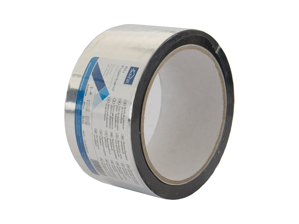 The aluminium self-adhesive tape of the German brand Add2® is for moisture-resistant bonding of insulation pads.