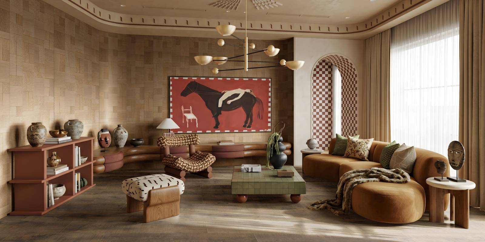 Thoughtful Maximalism Interior Style Scene