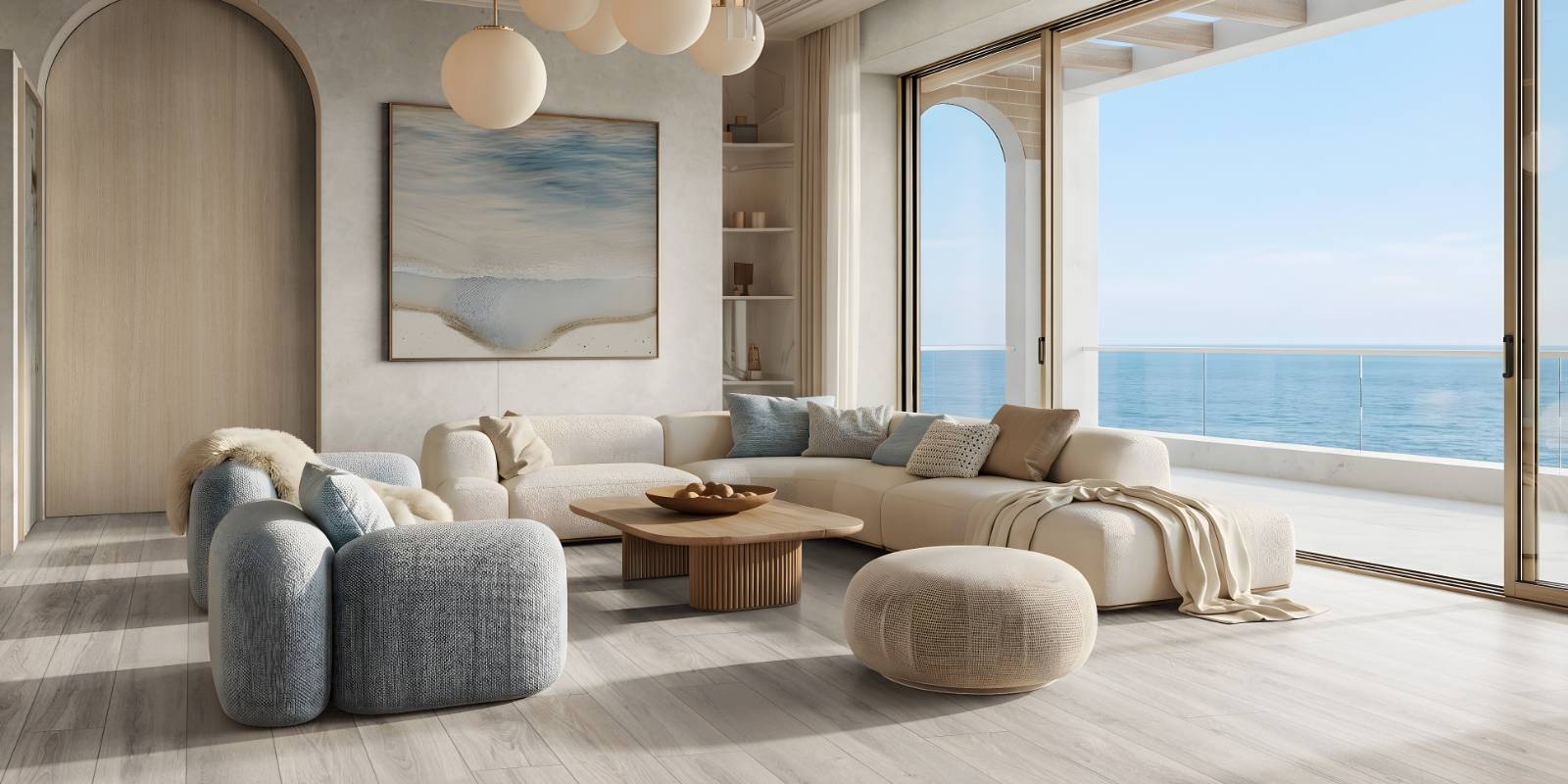 Modern Coastal Interior Style Scene