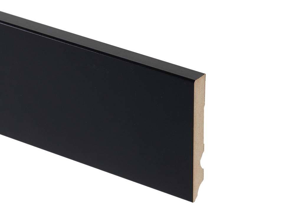 7018 Black MDF Skirting Board 100 mm