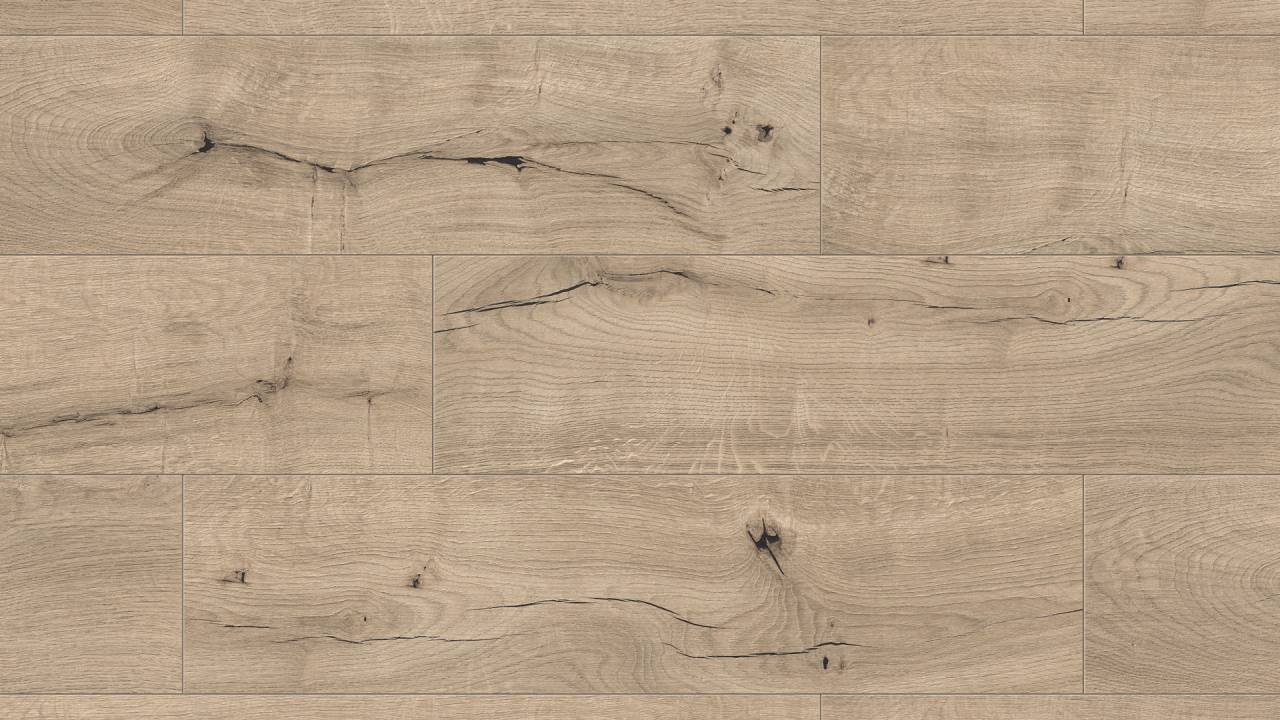 Close-up view of R125 Mornel SPC flooring, highlighting its detailed wood-like texture.