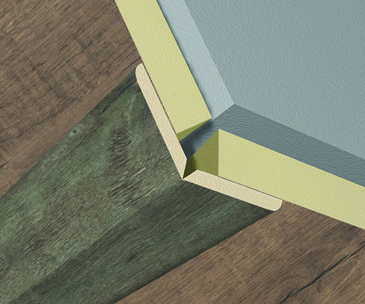 L122 Skirting Kronowall 3D angle (K461)