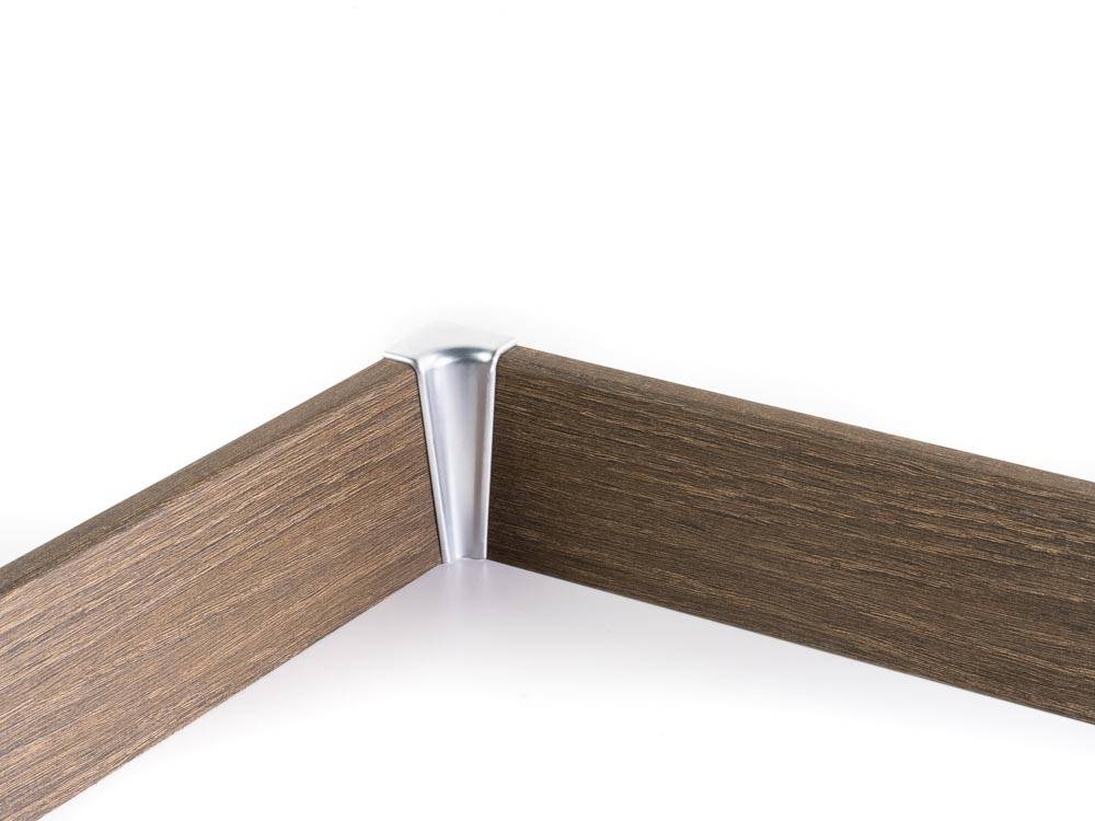 2 pcs./package internal corners for MDF or PVC floor sill with a height of 58 mm of the German brand Add2®.