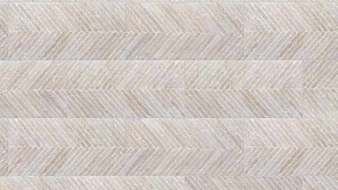 R130 Greige Babylon: Intricately textured surfaces, timeless greige color palette.