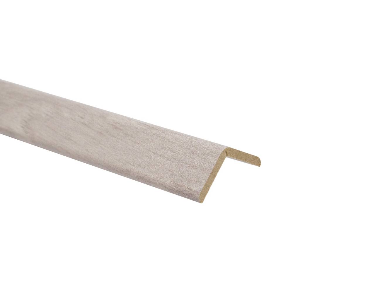 A slat with a breakaway angle at a different degree for an inside or outside angle. Thickness 3mm. Height 22 x 22 mm Length 2.6 m