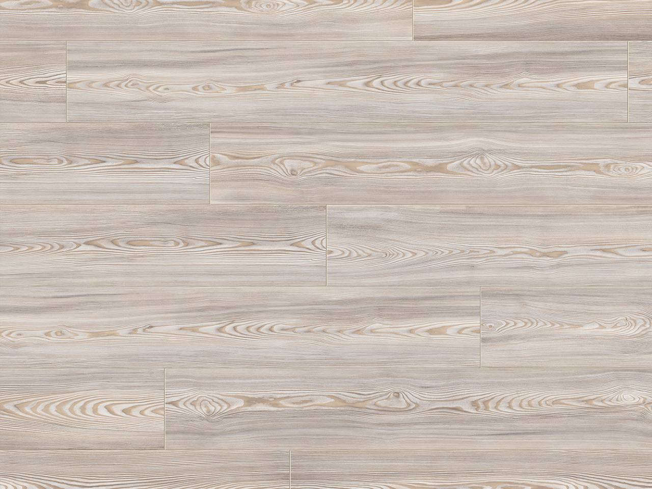 Close-up of 'K473 Pearl Scandi Larch' flooring showcasing detailed larch-like grain patterns and pearl-toned hues.
