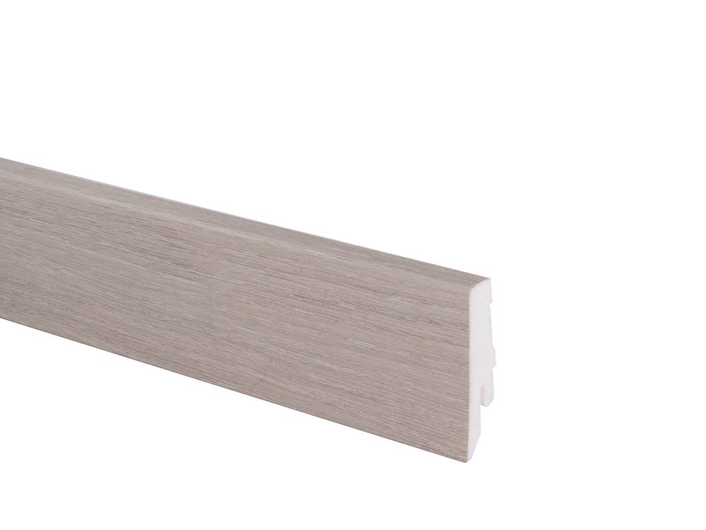 PVC floor sill L025 with cable channel and height 58 mm, suitable in combination with decor Z198 Moonlight Oak from Kronostepл