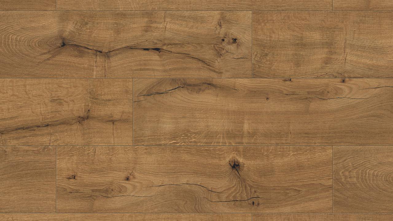 Close-up view of R124 Clove SPC flooring showcasing its realistic wood-like texture.